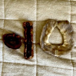 Vintage Fur collar and fur cuffs